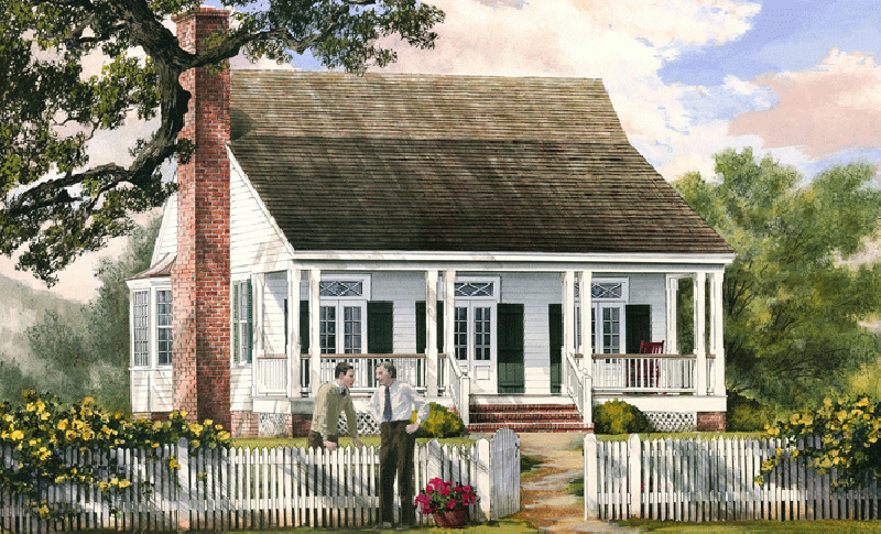 William E Poole Designs Cajun Cottage William E Poole Designs Cajun Cottage