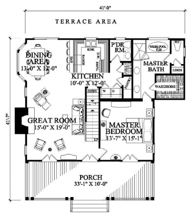 William E Poole Designs Cajun Cottage