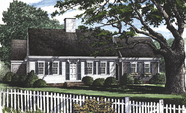William E Poole Designs Cape Cod Cottage