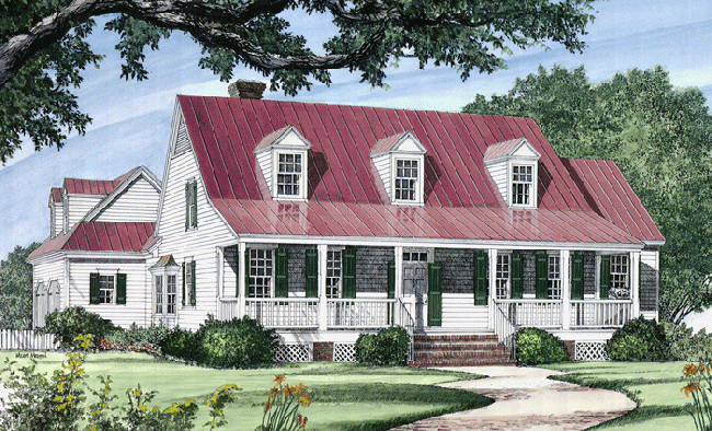 William E Poole Designs Carolina Coastal Cottage