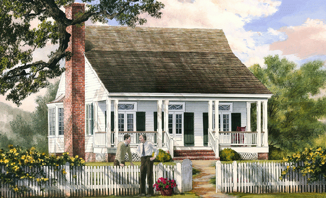 William E Poole Designs Cajun Cottage