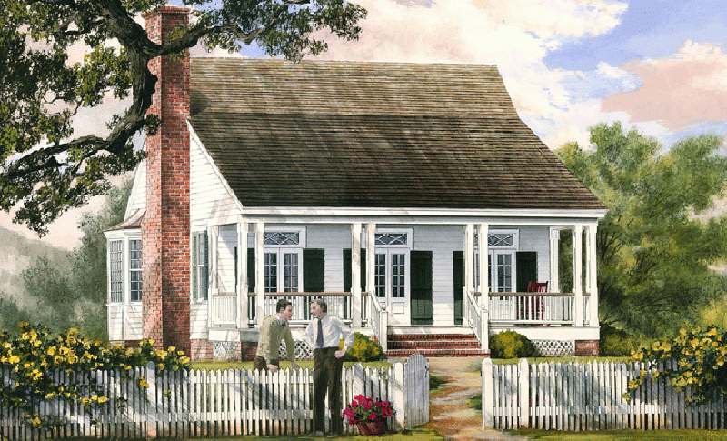 Creole Cottage House Plans, Creole Acadian House Plans